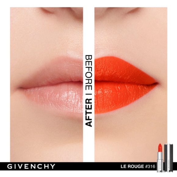 Givenchy Limited Edition Orange Lipstick in 316 - Picture 4 of 5